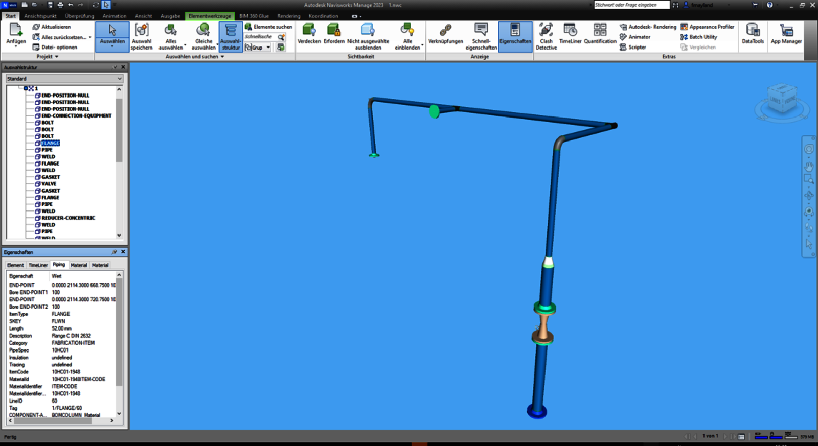 Piping interface for Navisworks (ISO publisher) -3